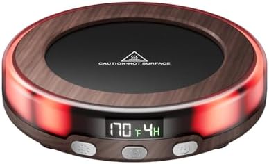 Gaiatop Coffee Mug Warmer with 3 Temperature Settings and LED Light Modes