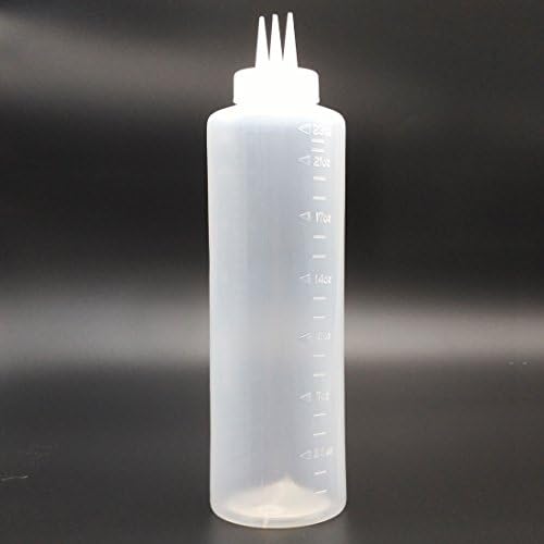 GARASANI 3 Hole Sauce Squeeze Condiment Dispenser 23oz