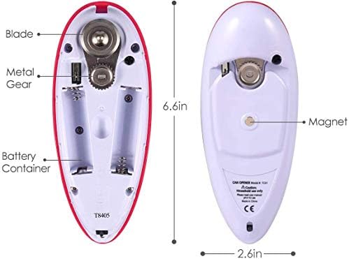 AUBNICO Sharpless Electric Can Opener Smooth Edge No Sharp Cut
