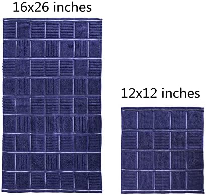 Glynniss Kitchen Dishcloth Set pack of 8 4x16x26 kitchen towels 4x12x12 dish cloths