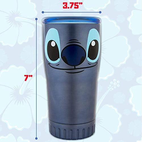 Silver Buffalo Lilo and Stitch Stainless Steel Travel Mug 20 oz