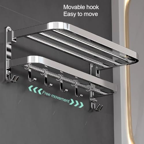 Stainless Steel Towel Holder Wall-Mounted 304 Towel Rack