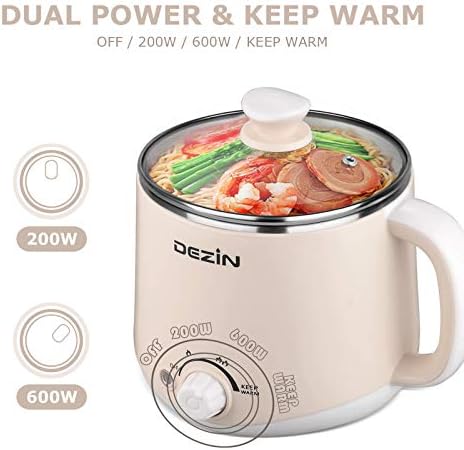 DEZIN Dual-Power Hot Pot - Quicken Your Morning Meal with Wireless Assistance