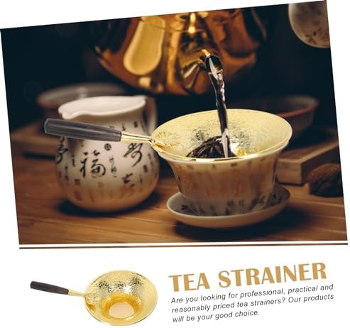 KICHOUSE Copper Tea Strainer Set