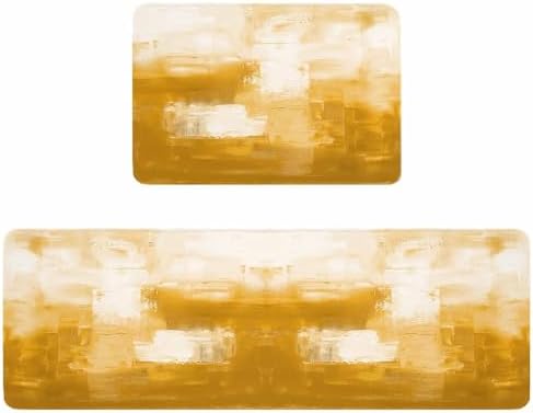 Modern Kitchen and Home Rugs Set - Stylish Non-Slip and Easy to Clean
