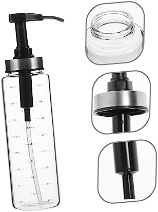 Sleek 500ml Glass Stainless Steel Ketchup Salad Dressing Squeeze Bottle