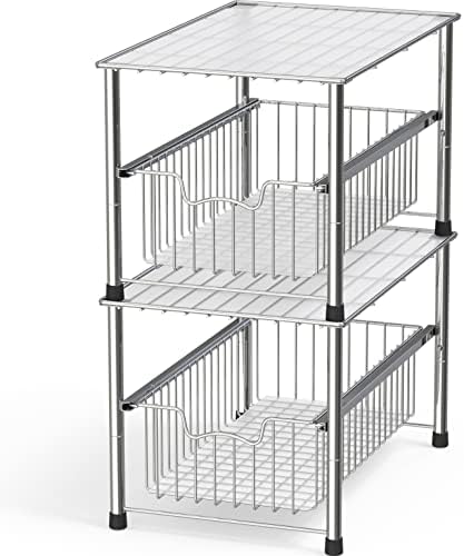 Simple Houseware - Stackable Metal Storage Rack