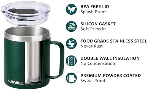 SUNWILL Insulated Travel Coffee Mug