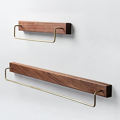 Solid-Wood Towel Rail Rack for Bathroom Kitchen Organization