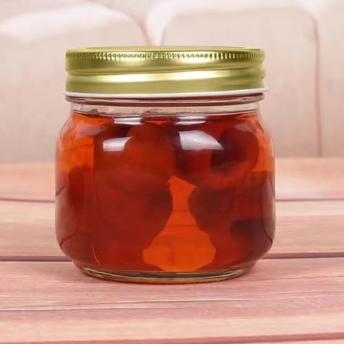 Enchem Classic Glass Mason JarsElegant 8oz Storage Solution for Kitchen Home