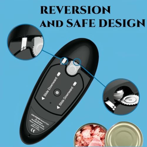 Extra Powerful Electric Can Opener - Hands-Free Smooth Safe and Modern Design