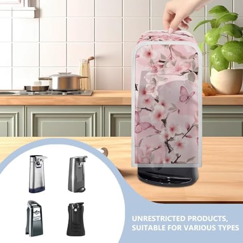 TODIYADDU Pink Flower Can Opener Cover - Electric Kitchen Tool Protection