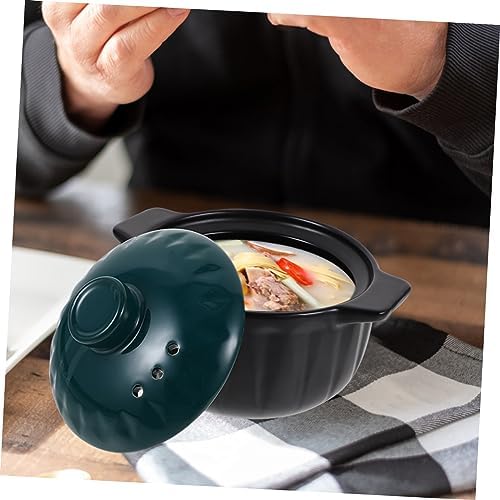GRIRIWMini Ceramic Casserole Pot with Lid for Home Use