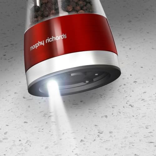 Morphy Richards 974221 Red Salt and Pepper Mill Set