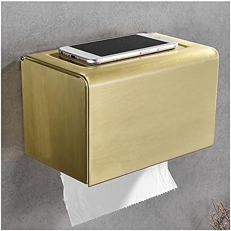 Wall-Mounted Towel Holder Set Brushed Gold