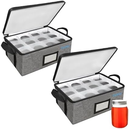 16 oz Mason Jar Storage Organizer with Dividers