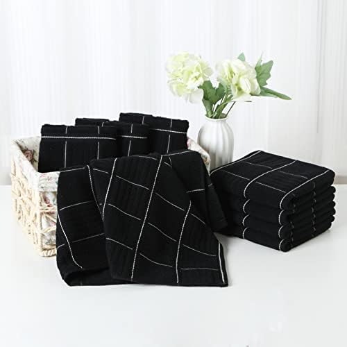 Glynniss Kitchen Dishcloth Set pack of 8 4x16x26 kitchen towels 4x12x12 dish cloths