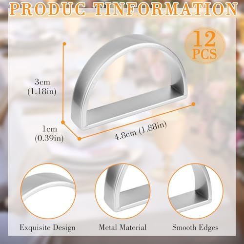 Yimerlen Metal Napkin Rings