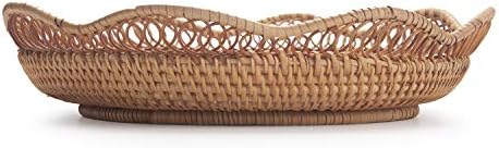 Rattan Fruit Basket for Bread and Snack Serving Display