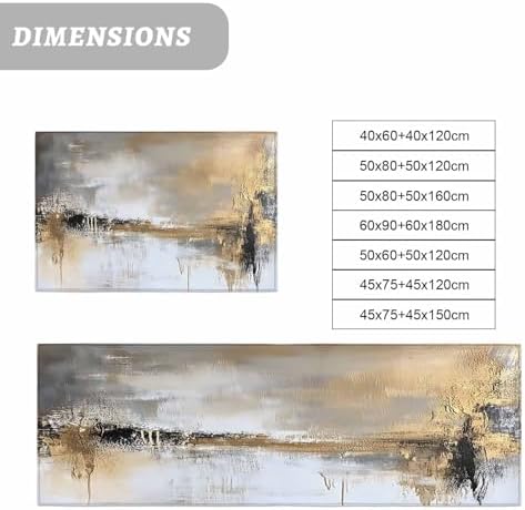 ChenLongwind Kitchen Rugs Set of 2 Abstract Gold Brown