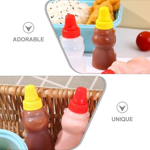 bears shaped mini condiment bottles 23ml pack of 8