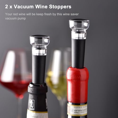 Ataller 2-in-1 Rechargeable Wine Opener Set for Easy Elegant Course