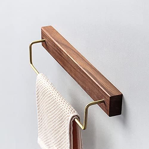 Solid-Wood Towel Rail Rack for Bathroom Kitchen Organization