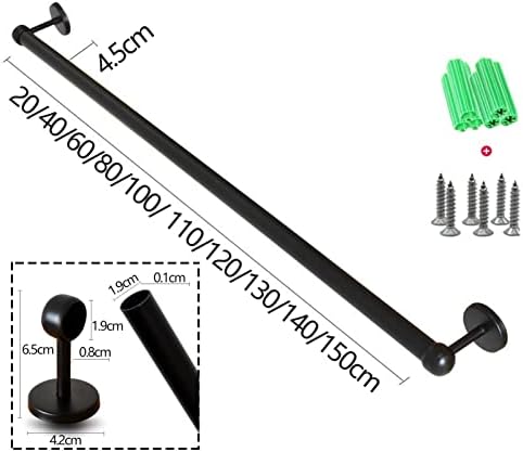 Sturdy Black Towel Rail for Bathrooms