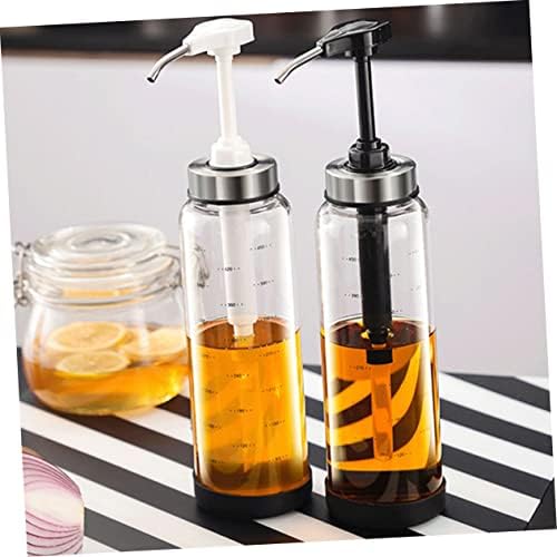 BESTOYARD 500ml Honey Dispenser Glass Jar with Metal Lid