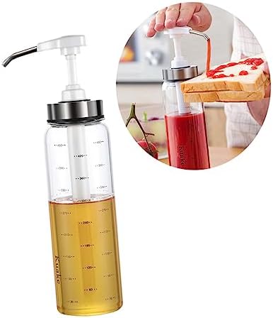 Convenient 500ml Ketchup Dispenser for Glass Bottles