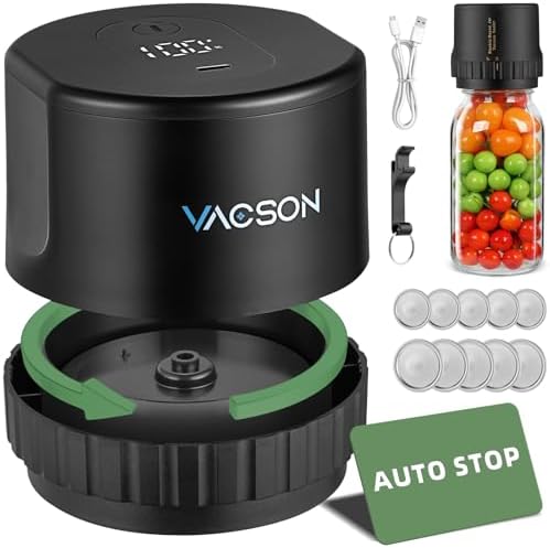 Effortlessly Sealed Mason Jar Vacuum Sealer Kit