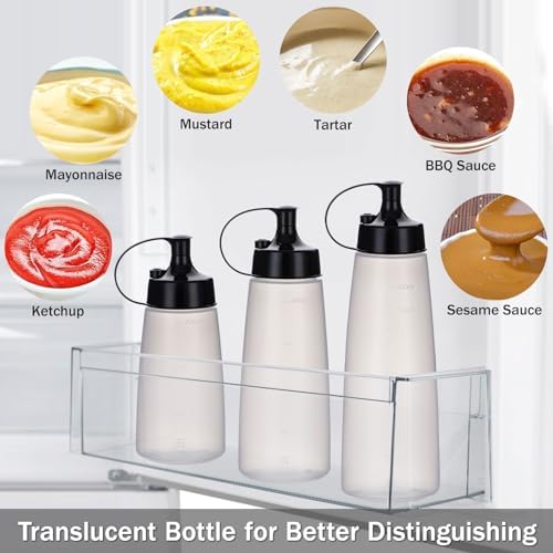 Condiment Squeeze Bottles 2 Pack 500ml