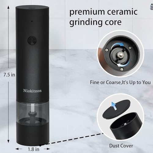 Electric Salt Pepper Grinder Set