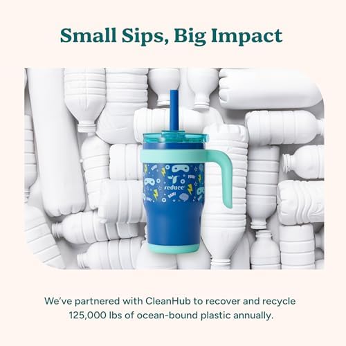 Reduces BBy 14 Oz Insulated Tumbler with Lid and Straw