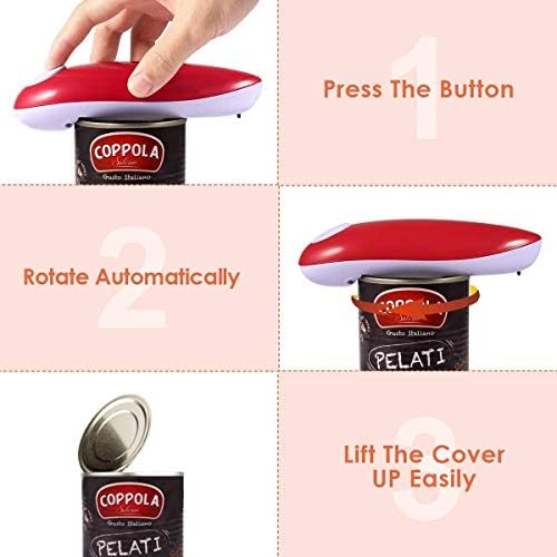 AUBNICO Sharpless Electric Can Opener Smooth Edge No Sharp Cut