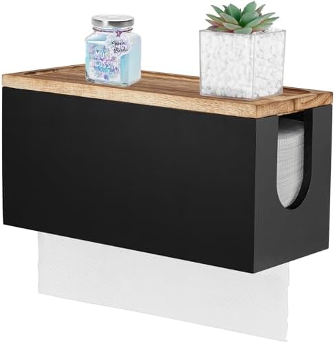 Rustic Wall-Mounted Paper Towel Holder for Home Commercial Use