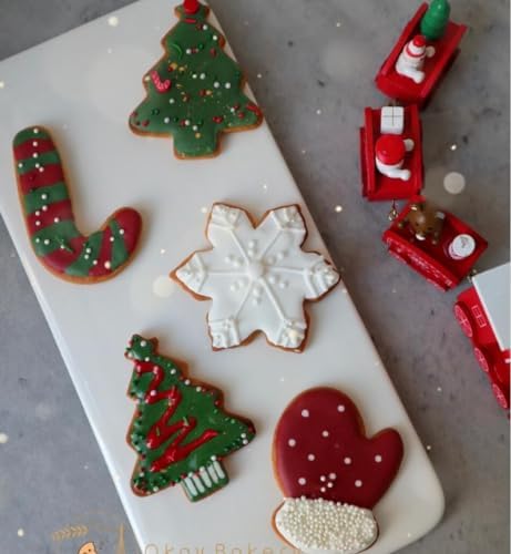 5-Piece Christmas Cookie Cutters Holiday Season Baking Tools