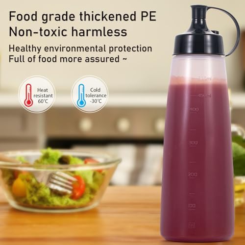 Squeeze-Perfect Katfor odorless Eco-friendly condiment bottle in 2pack