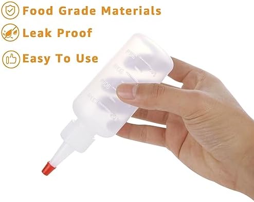 QTLCOHD 40 Pack 4 Oz Squeeze Bottles