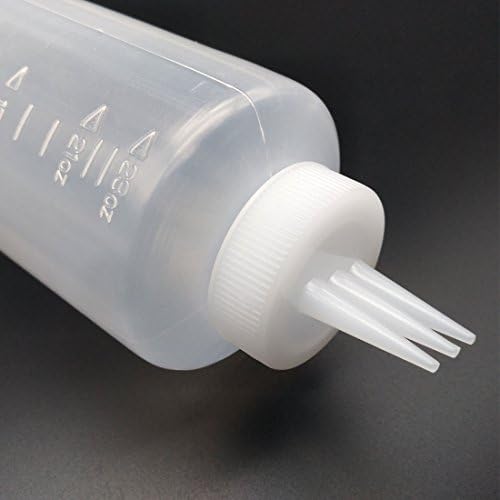 GARASANI 3 Hole Sauce Squeeze Condiment Dispenser 23oz