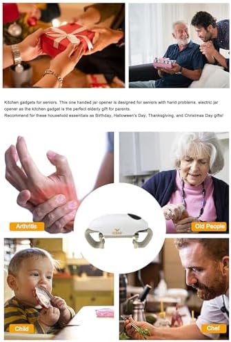 Electric Jar Opener for Seniors Hands-Free Can Opener