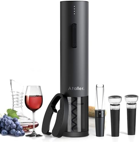 Ataller 2-in-1 Rechargeable Wine Opener Set for Easy Elegant Course
