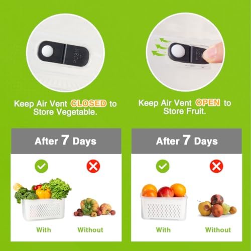 Fresh Preserving Fruit Vegetable Containers Set