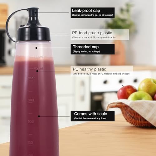 Squeeze-Perfect Katfor odorless Eco-friendly condiment bottle in 2pack