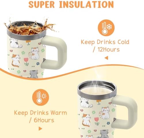 Cute Cat Tumbler for Kids