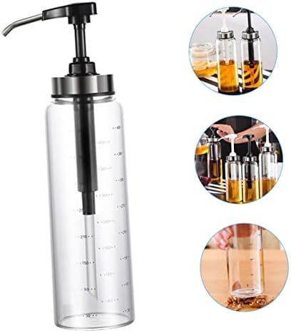 Mikinona 500ml Honey Jam Dispenser Bottle with Metal Pump