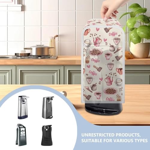 Goronwyfloyd Coffee Can Opener Cover with Pink Heart Design 1