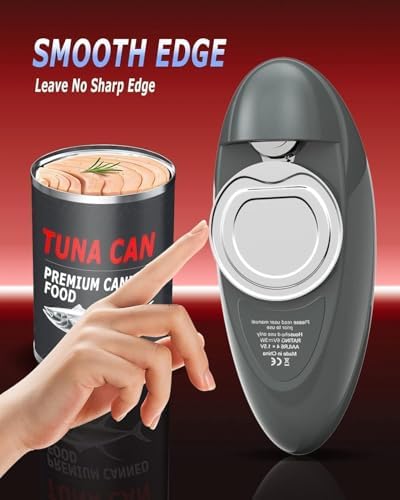 One-Click Can Opener - Soft Safe Easy for Seniors