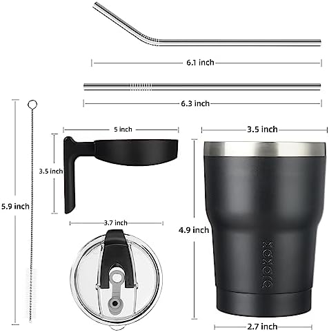 Stainless Steel Tumbler with Handle 10 oz