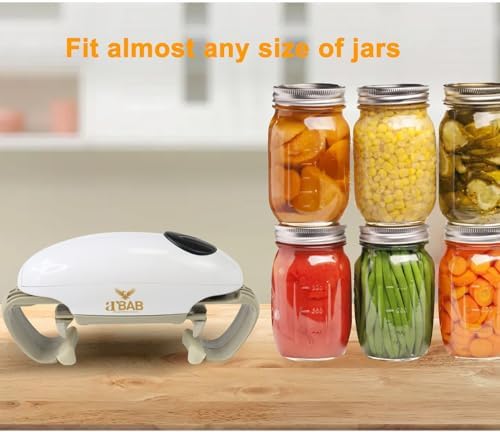 Electric Jar Opener for Seniors Hands-Free Can Opener